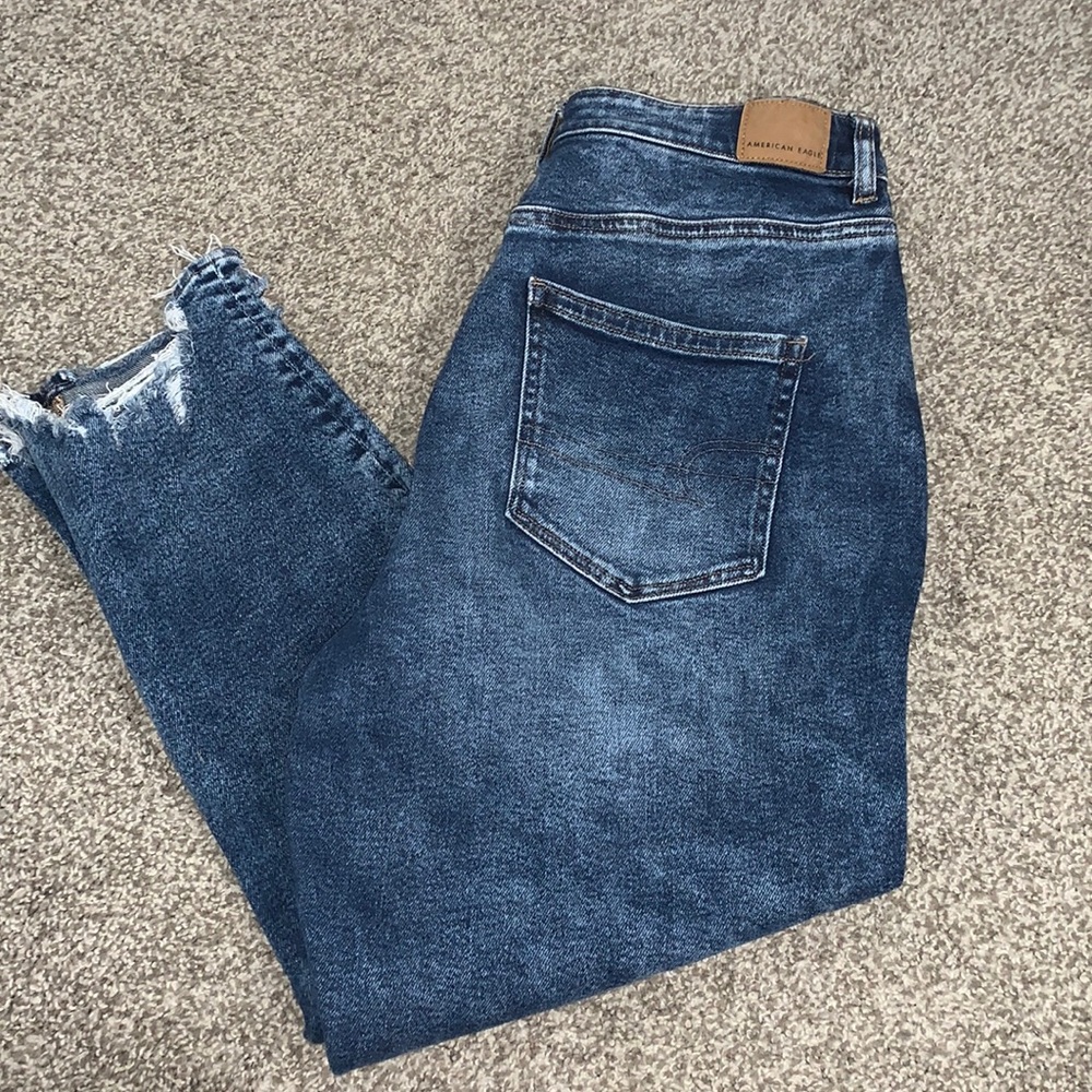 Highest Rise Distressed Mom Jean